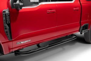 Ford F-150 Side Steps - Cab Length - Go Rhino - 4000 Series - Black - `15-`20